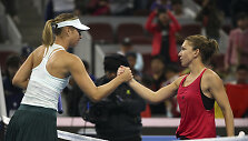 Marija &Scaron;arapova ir Simona Halep