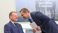 Saulius Skvernelis ir Tomas Beržinskas