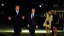 Prancūzijos prezidentas Emmanuelis Macronas atvyko į JAV
