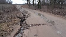 Survili&scaron;kio seniūnijos Da&scaron;konių kaime lietus pridarė dar daugiau žalos