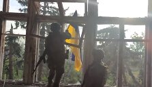Ukrainos ginkluotosios pajėgos i&scaron;laisvino Blahodatnės gyvenvietę Donecko srityje