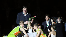 Ilgosios pertraukos metu pasveikintas Arvydas Sabonis