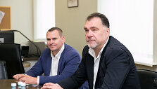 Mindaugas &Scaron;pokas ir Arvydas Sabonis