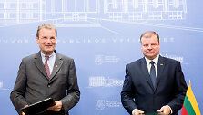 Saulius Skvernelis ir Albrechtas Freiherris von Boeselageris
