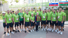 Dalia Grybauskaitė olimpiniame kaimelyje aplankė Lietuvos sportininkus