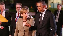 Angela Merkel ir Barackas Obama