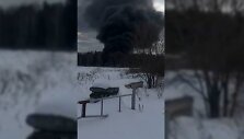 Rusijos karo lėktuvas trenkėsi į žemę nepasiekęs aerodromo