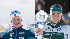 J.Th.Boe ir D.Wierer laimėjo krik&scaron;tolines taures, skirtas pasaulio biatlono taurės varžybų bendroje įskaitoje nugalėtojams.