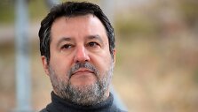 Italijos vicepremjeras Matteo Salvini / PIERRE TEYSSOT / AFP