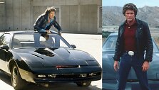 Davidas Hasselhoffas su automobiliu i&scaron; serialo &bdquo;Ratuotas riteris&ldquo;