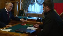 Vladimiras Putinas ir Ramzanas Kadyrovas