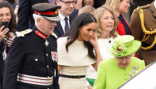 Sasekso hercogienė Meghan ir karalienė Elizabeth II