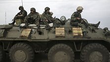 Ukrainos kariai netoli Slovjansko miesto