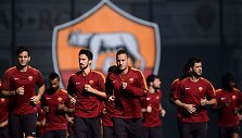 &bdquo;Roma&ldquo; futbolininkai treniruotėje