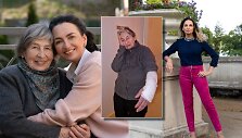 Jurga Anusauskienė su mama Beata-Marija &Scaron;midtiene