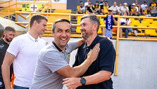 &bdquo;&Scaron;iaulių&ldquo; vyriausiasis treneris Mindaugas Čepas ir &bdquo;Hegelmann&ldquo; vyriausiasis treneris Andrius Skerla