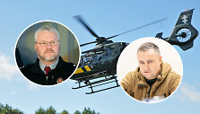 Dingusią moterį su vaiku mi&scaron;ke aptiko į orą pakeltas pasieniečių sraigtasparnis