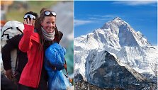 Kristin Harila ir penktas pagal auk&scaron;tį pasaulio kalnas Makalu (8481 m)