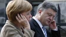 Angela Merkel ir Petro Poro&scaron;enka Kijeve surengė bendrą spaudos konferenciją