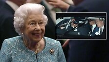 Karalienė Elizabeth II ir princas Harry
