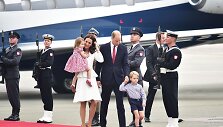 Princas Williamas ir Kembridžo hercogienė Catherine su vaikais George'u ir Charlotte