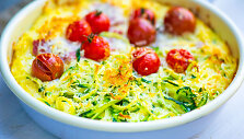 Polentos ir cukinijų fritata