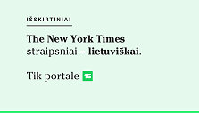 Rinktiniai &bdquo;The New York Times&ldquo; straipsniai lietuvi&scaron;kai