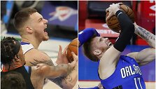 Deividas Sirvydis (kairėje) ir Ignas Brazdeikis tą pačią dieną pasiekė ta&scaron;kų rekordus NBA.