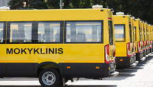 Naujų mokyklinių autobusiukų perdavimo mokykloms &scaron;ventė