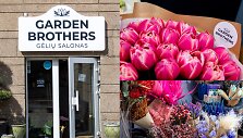 Gėlių salonas pavadinimu &bdquo;Garden Brothers&ldquo;.
