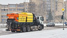 Panevėžio miesto gatvių priežiūra pūgos metu