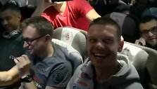 V.Žala ir S.Jurgelėnas lėktuve