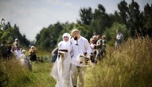 Petro Lisausko ir Rūtos Bartkevičiūtės vestuvių akimirka