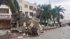 Izraelis buldozeriais griauna paminklus Yasserui Arafatui Vakarų Krante