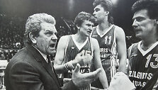Finalas Maskvoje. Vladas Garastas, Sergejus Jovai&scaron;a, Arvydas Sabonis, Valdemaras Chomičius