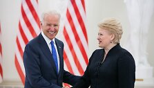 JAV viceprezidentas Joe Bidenas ir Lietuvos prezidentė Dalia Grybauskaitė