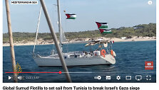 Į Gazos Ruožą plaukiančios &bdquo;Global Sumud Flotilla&ldquo; laivas