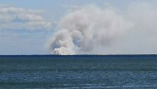 Gaisro dūmai matomi i&scaron; tolo