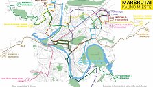 Mikroautobusų mar&scaron;rutų žemėlapis
