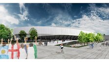 Daugiafunkcinio sporto ir laisvalaikio komplekso Ąžuolyne vizualizacijos
