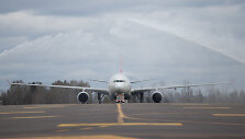 Orlaivio &bdquo;Airbus A330F&ldquo; sutikimo akimirka