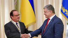 Francois Hollande'as ir Petro Poro&scaron;enka 