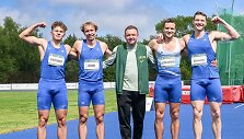 Gediminas Truskauskas, Lukas &Scaron;ermuk&scaron;nis, Edvardas Auk&scaron;tuolis ir Lukas Sutkus pagerino &scaron;alies rekordą.