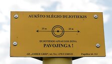 Lentelė informuojanti apie dujotiekio apsaugos zoną 
