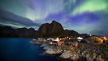Norvegijos Lofoteno salose &scaron;okanti &Scaron;iaurės pa&scaron;vaistė