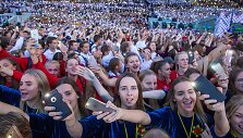 Džiaugsmo emocijos užplūdo visus pasibaigus &scaron;ventei