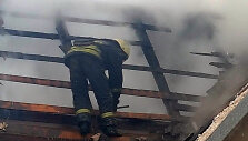 Jonavoje degė gyvenamasis namas 