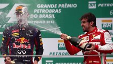 I&scaron; kairės: Sebastianas Vettelis ir Fernando Alonso