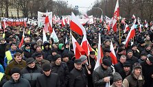 Ūkininkų protestas Var&scaron;uvoje