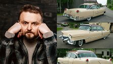 Stanislavas Stavickis-Stano ir jo retro automobilis &bdquo;Cadillac&ldquo;